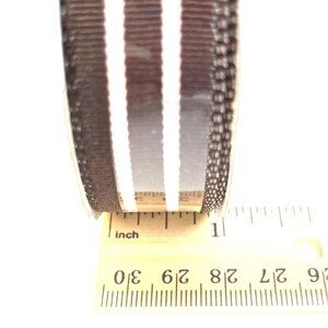 Brown & Pink Striped Grosgrain Ribbon 109" Long 7/8" Wide Craft Sewing Trim A128